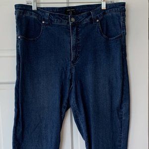 Universal Standard Siene Mid Rise Skinny Jeans Size 16 True Blue